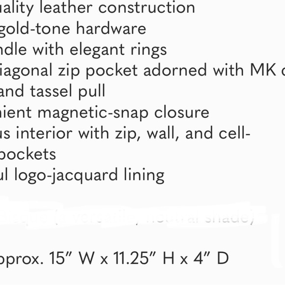 Michael Kors Charm Tassel Tote - Picture 6 of 6